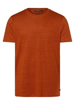 J.Lindeberg Męska koszulka lniana Mężczyźni len sjena jednolity ze sklepu vangraaf w kategorii T-shirty męskie - zdjęcie 154382747