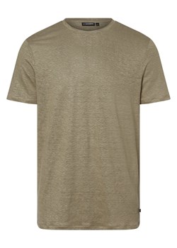 J.Lindeberg Męska koszulka lniana Mężczyźni len trzcinowy jednolity ze sklepu vangraaf w kategorii T-shirty męskie - zdjęcie 154382748
