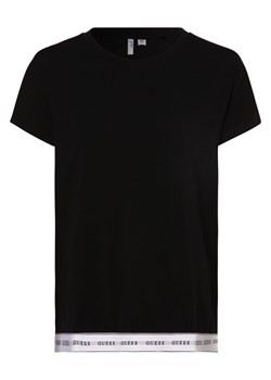 GUESS Damska koszulka od piżamy Kobiety Bawełna czarny jednolity ze sklepu vangraaf w kategorii Piżamy damskie - zdjęcie 154382759