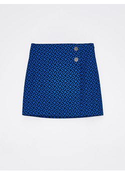 Mohito - Niebieska spódnica mini - Niebieski ze sklepu Mohito w kategorii Spódnice - zdjęcie 154383197