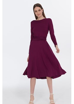 Sukienka infinity midi z długim rękawem Granita, XS ze sklepu NAOKO w kategorii Sukienki - zdjęcie 154385189