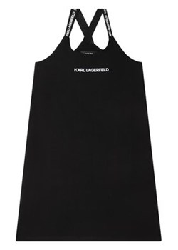 KARL LAGERFELD Sukienka codzienna Z12232 D Czarny Regular Fit ze sklepu MODIVO w kategorii Sukienki dziewczęce - zdjęcie 154391189