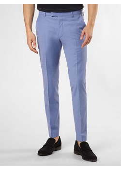 Joop Męskie spodnie od garnituru modułowego Mężczyźni Super Slim Fit indygo jednolity ze sklepu vangraaf w kategorii Spodnie męskie - zdjęcie 154403176