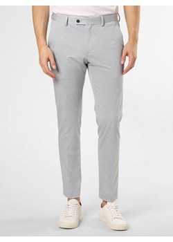 Finshley & Harding London Męskie spodnie od garnituru modułowego Mężczyźni Slim Fit jasnoniebieski wzorzysty ze sklepu vangraaf w kategorii Spodnie męskie - zdjęcie 154403215