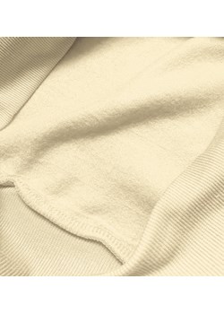 Bluza dresowa damska ze ściągaczami ecru (w01-67) ze sklepu goodlookin.pl w kategorii Bluzy damskie - zdjęcie 154403877