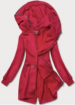Taliowana bluza damska czerwona (amg-17) ze sklepu goodlookin.pl w kategorii Bluzy damskie - zdjęcie 154405169