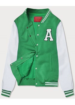 Damska bluza typu college zielona (AMG-57) ze sklepu goodlookin.pl w kategorii Bluzy damskie - zdjęcie 154406106