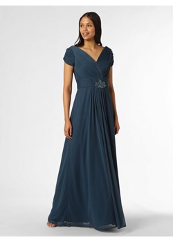 Luxuar Fashion Damska sukienka wieczorowa Kobiety Sztuczne włókno petrol jednolity ze sklepu vangraaf w kategorii Sukienki - zdjęcie 154415335