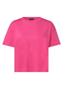 Franco Callegari T-shirt damski Kobiety Bawełna wyrazisty róż jednolity ze sklepu vangraaf w kategorii Bluzki damskie - zdjęcie 154421598