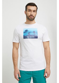 Bikkembergs t-shirt plażowy bawełniany kolor biały z nadrukiem ze sklepu ANSWEAR.com w kategorii T-shirty męskie - zdjęcie 154441337