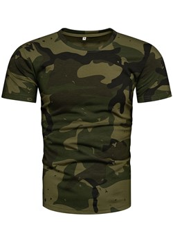 Koszulka męska moro zielona Recea ze sklepu Recea.pl w kategorii T-shirty męskie - zdjęcie 154441907