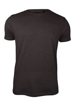 T-Shirt Brązowy z Kieszonką, Koszulka Bez Nadruku -Brave Soul- Męski, Okrągły Dekolt TSBRSSS23ARKHAMbitterchocolate ze sklepu JegoSzafa.pl w kategorii T-shirty męskie - zdjęcie 154449129
