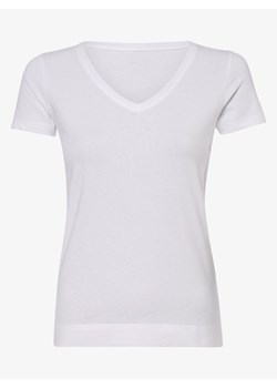 Marie Lund T-shirt damski Kobiety Bawełna biały jednolity ze sklepu vangraaf w kategorii Bluzki damskie - zdjęcie 154457938