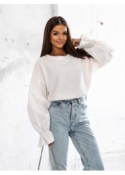 Bluza Nancy Ecru ze sklepu Lisa Mayo w kategorii Bluzy damskie - zdjęcie 154464537
