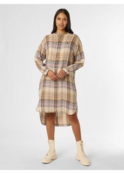 Polo Ralph Lauren Damska sukienka lniana Kobiety len beżowy w kratkę ze sklepu vangraaf w kategorii Sukienki - zdjęcie 154470116