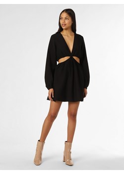 EDITED Sukienka damska Kobiety wiskoza czarny jednolity ze sklepu vangraaf w kategorii Sukienki - zdjęcie 154470125