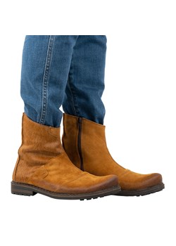 Buty męskie sztyblety skórzane 553KZ rude ze sklepu butyolivier w kategorii Buty zimowe męskie - zdjęcie 154474376