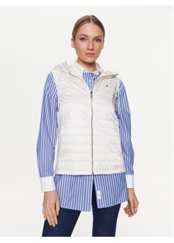 Tommy Hilfiger Kamizelka WW0WW38071 Écru Regular Fit ze sklepu MODIVO w kategorii Kamizelki damskie - zdjęcie 154495917