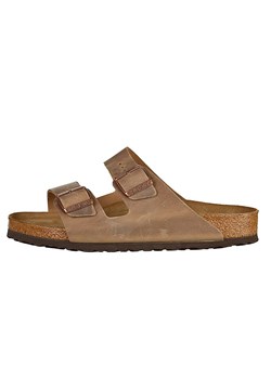 Birkenstock Skórzane klapki &quot;Arizona&quot; w kolorze jasnobrązowym ze sklepu Limango Polska w kategorii Klapki damskie - zdjęcie 154518428
