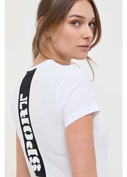 PLEIN SPORT t-shirt bawełniany kolor biały ze sklepu ANSWEAR.com w kategorii Bluzki damskie - zdjęcie 154520679