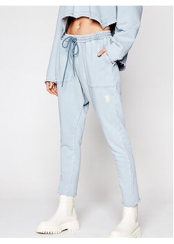 One Teaspoon Spodnie dresowe Jersey 23937 Niebieski Relaxed Fit ze sklepu MODIVO w kategorii Spodnie damskie - zdjęcie 154535267