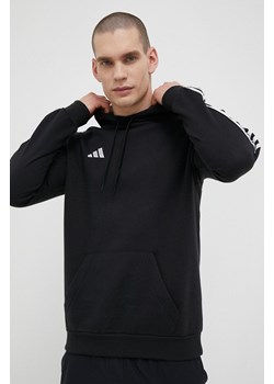 adidas Performance bluza dresowa Tiro 23 kolor czarny z kapturem z aplikacją ze sklepu ANSWEAR.com w kategorii Bluzy męskie - zdjęcie 154535978