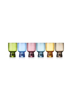 Lyngby zestaw szklanek Coloured 6-pack ze sklepu ANSWEAR.com w kategorii Szklanki - zdjęcie 154547997