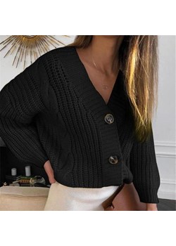 Krótki Zapinany Sweter ze sklepu ParinePL w kategorii Swetry damskie - zdjęcie 154550639