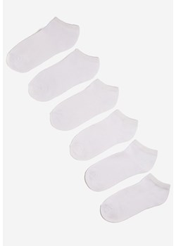 5-pack Białe Skarpety Driana ze sklepu Born2be Odzież w kategorii Skarpetki damskie - zdjęcie 154560006