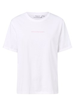 Msch Copenhagen T-shirt damski Kobiety Bawełna biały nadruk ze sklepu vangraaf w kategorii Bluzki damskie - zdjęcie 155780576