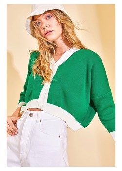 Lycalia Kardigan w kolorze zielono-kremowym ze sklepu Limango Polska w kategorii Swetry damskie - zdjęcie 155787827