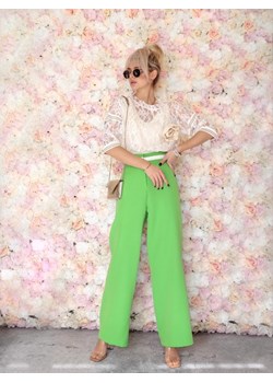 Spodnie Imana Zielone ze sklepu Lisa Mayo w kategorii Spodnie damskie - zdjęcie 155791327
