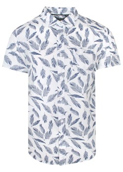 Koszula Bawełniana - Brave Soul - Biała w Pióra KSKCBRSSS23ANTONIOoptwhite ze sklepu JegoSzafa.pl w kategorii Koszule męskie - zdjęcie 155792427