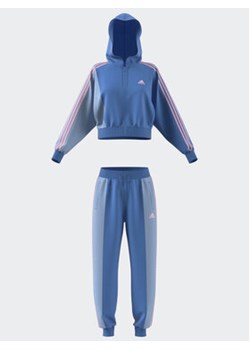 adidas Dres Bold Block Tracksuit IC0399 Niebieski ze sklepu MODIVO w kategorii Dresy damskie - zdjęcie 155810066
