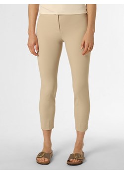 Cambio Spodnie Kobiety Sztuczne włókno beżowy jednolity ze sklepu vangraaf w kategorii Spodnie damskie - zdjęcie 155813228