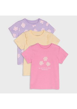 Sinsay - Koszulki 3 pack - Fioletowy ze sklepu Sinsay w kategorii Odzież dla niemowląt - zdjęcie 155864575