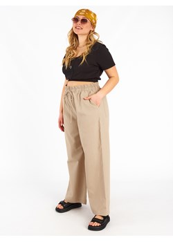 GATE Spodnie wykonane z mieszanki lnianej plus size 44 ze sklepu gateshop w kategorii Spodnie damskie - zdjęcie 155873567