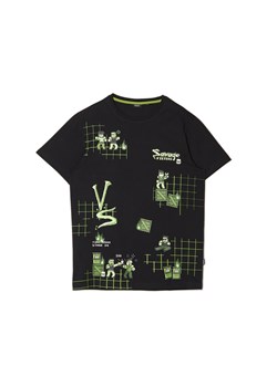 Cropp - Czarna koszulka z gamingowym motywem - czarny ze sklepu Cropp w kategorii T-shirty męskie - zdjęcie 155873906