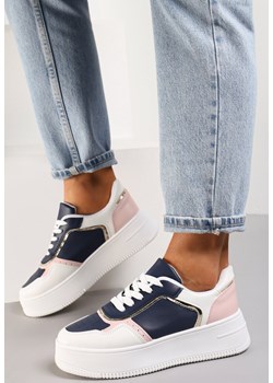 Biało-Niebieskie Sneakersy Galothoe ze sklepu renee.pl w kategorii Buty sportowe damskie - zdjęcie 155882608
