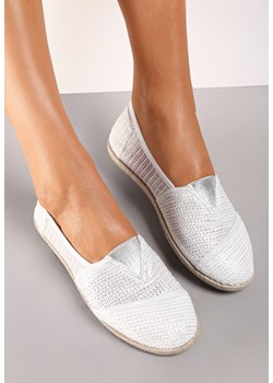 Srebrne Espadryle Fontala ze sklepu renee.pl w kategorii Espadryle damskie - zdjęcie 155928368