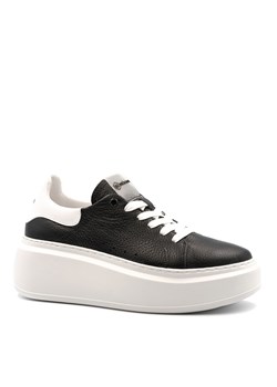 Czarne sznurowane sneakersy 237G ze sklepu NESCIOR w kategorii Buty sportowe damskie - zdjęcie 155930678