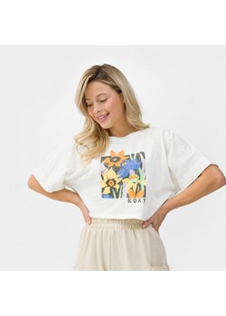 Damski t-shirt oversize z nadrukiem Roxy Tiki And Surf - biały ze sklepu Sportstylestory.com w kategorii Bluzki damskie - zdjęcie 155938857