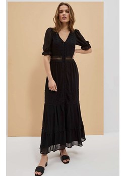 Sukienka boho z koronką w kolorze czarnym 4054, Kolor czarny, Rozmiar XS, Moodo ze sklepu Primodo w kategorii Sukienki - zdjęcie 155947489