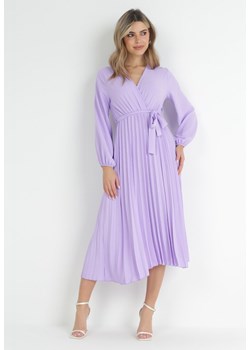 Fioletowa Sukienka Mesyre ze sklepu Born2be Odzież w kategorii Sukienki - zdjęcie 155952129