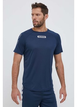 Hummel t-shirt treningowy hmlTE TOPAZ T-SHIRT kolor granatowy z nadrukiem 213475 ze sklepu ANSWEAR.com w kategorii T-shirty męskie - zdjęcie 155955878