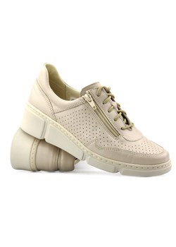 Wygodne, lekkie sneakersy damskie - Wasak  0677, beżowe ze sklepu ulubioneobuwie w kategorii Półbuty damskie - zdjęcie 155956018