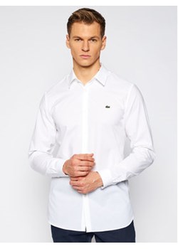Lacoste Koszula CH2668 Biały Slim Fit ze sklepu MODIVO w kategorii Koszule męskie - zdjęcie 155967687