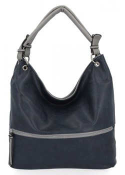 Torebka Damska XL firmy Hernan Granatowa ze sklepu torbs.pl w kategorii Torby Shopper bag - zdjęcie 155968558