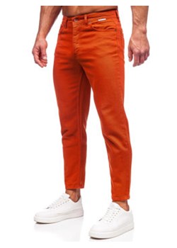 Pomarańczowe spodnie materiałowe męskie Denley GT ze sklepu Denley w kategorii Spodnie męskie - zdjęcie 155968576
