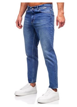 Granatowe spodnie materiałowe męskie Denley GT ze sklepu Denley w kategorii Spodnie męskie - zdjęcie 155968589
